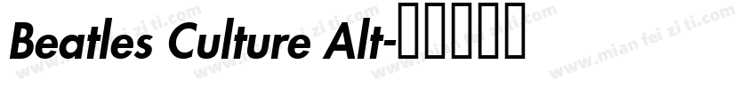 Beatles Culture Alt字体转换
